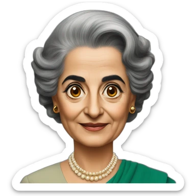 indira gandhi sticker