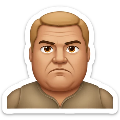 Heavy man emoji sticker