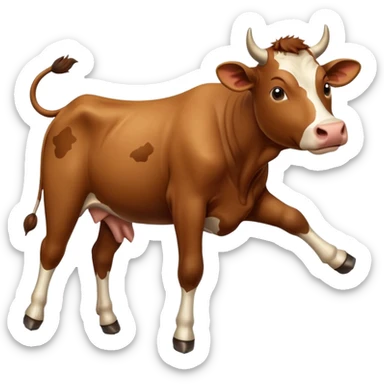 cow emoji for kick sticker