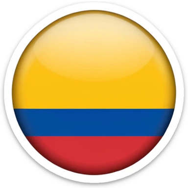 Bandera de colombia circular sticker