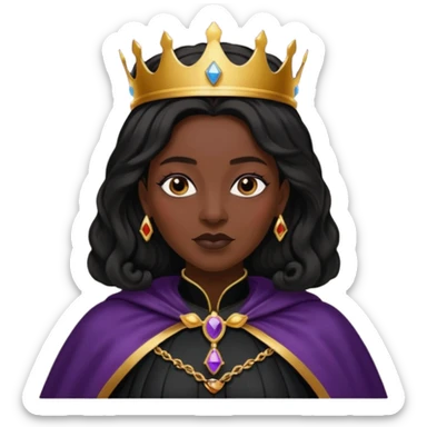 black Cape Queen elder sticker
