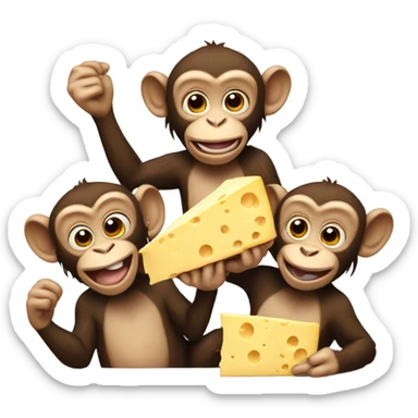 cheese eating surrender monkeys  sticker