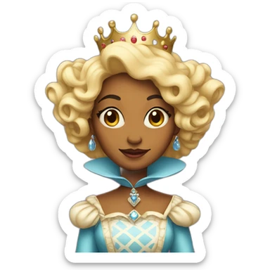 Queen in wonderland sticker
