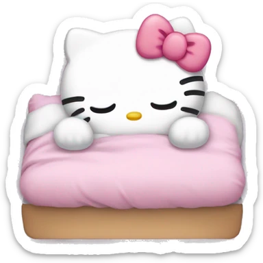 Sleepy hello kitty  sticker