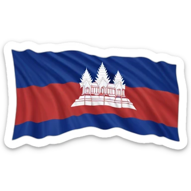 Cambodia flag sticker