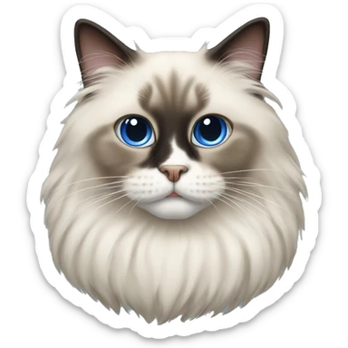 ragdoll cat sticker