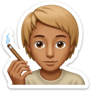 rolling a blunt sticker