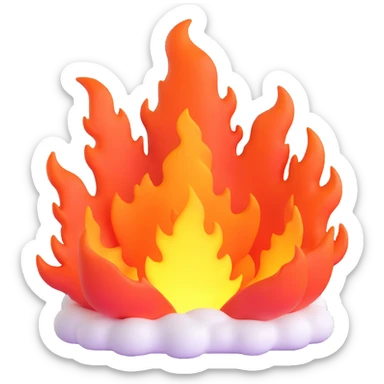fiery underworld sticker