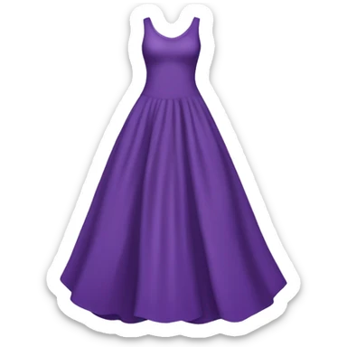 Long purple dress sticker