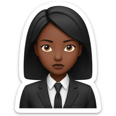 Business Photoshoot woman back and white sticker