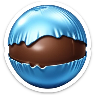 blue-wrapped chocolate bonbons sticker