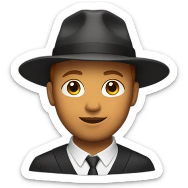 Afroamerican chines ginger rabbi sticker