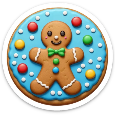 an aesthetic christmas cookie sticker