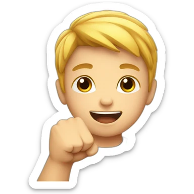 KID WITH FIST sticker