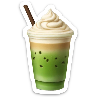 Ice latte matcha  sticker