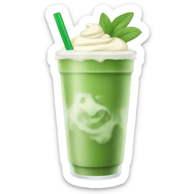 iced matcha latte  sticker