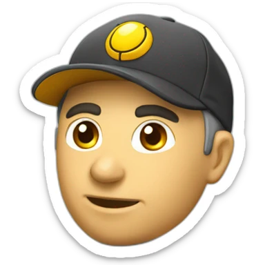 tête coach esport casquette sticker