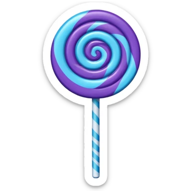 lolipop roxo e azul sticker