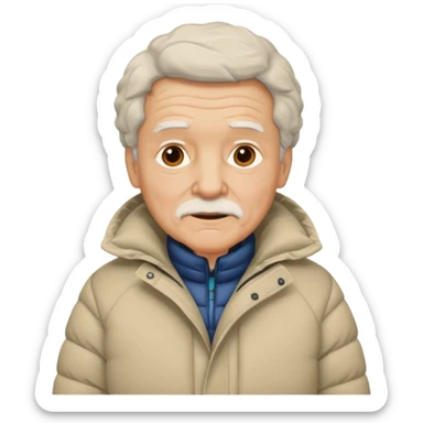 old man in puffy winter coat











 sticker