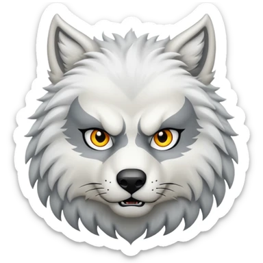 Lobo blanco sticker