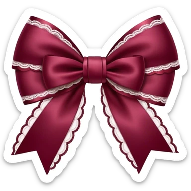 burgundy Valentine sticker