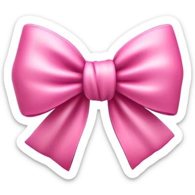 pink bow emoji sticker