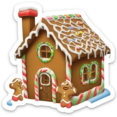 gingerbread house sticker
