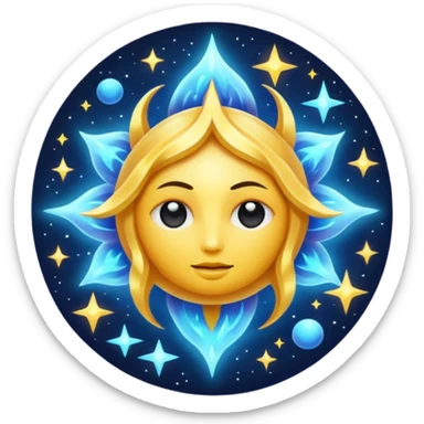 Cosmic entity sticker
