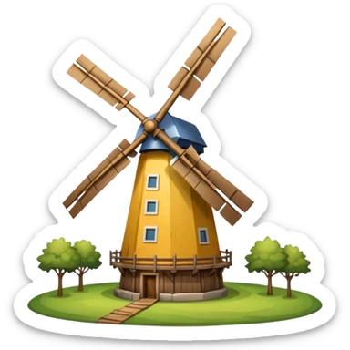 Windmill sticker