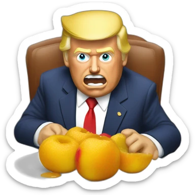 Trump qui mange de la confiture sticker