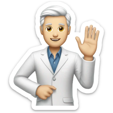 Un homme milliardaire avec de l’argent dans ses mains sticker