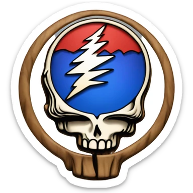 Grateful Dead steal your face sticker