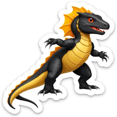 Salandit-Heliolisk-Helioptile-fusion  sticker