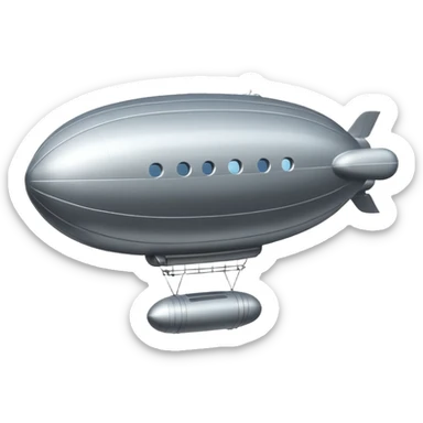 flying zeppelin  sticker