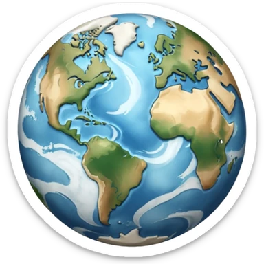 Albinism earth sticker