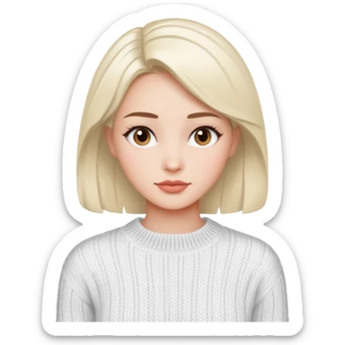 İt should give clean girl vibe sticker