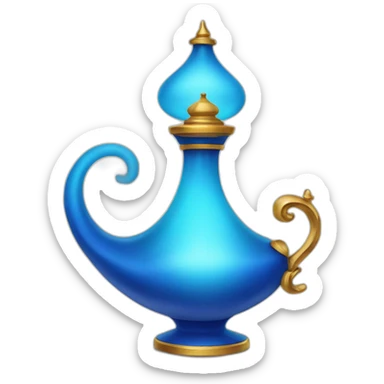 Genie lamp aladdin sticker