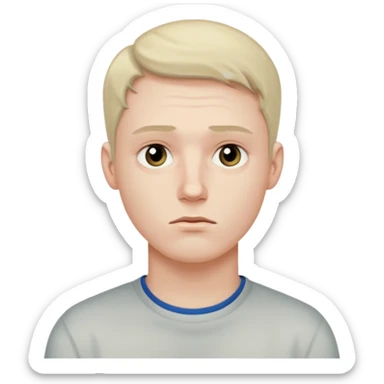 Guy not studying sticker