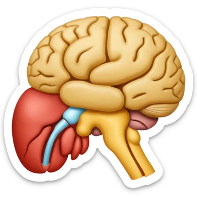 Pituitary gland sticker