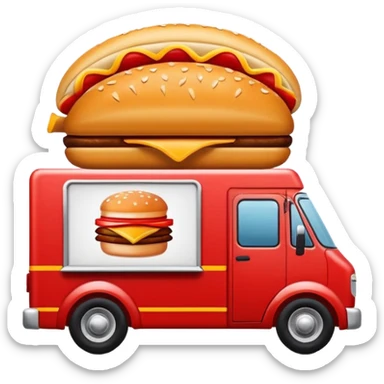 fast food delivery truck logo sticker