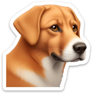 Red fox Labrador sticker