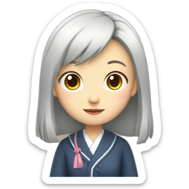 japanese school girl sticker