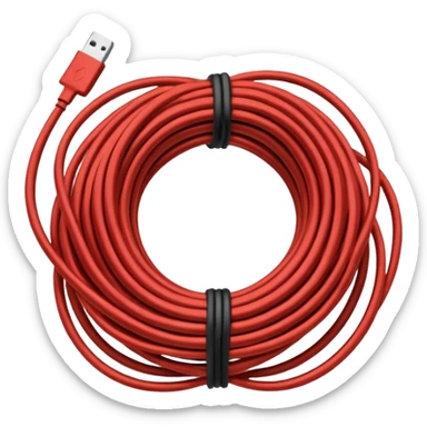 Tangled Cables sticker