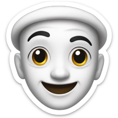 mime sourire malicieux sticker