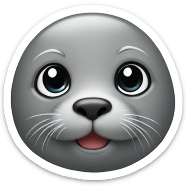 Cute seal sticker