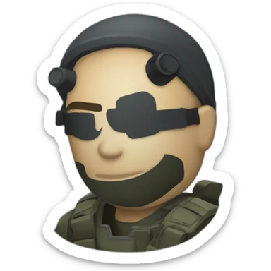 Shadow company from call of duty logo as emoji sticker