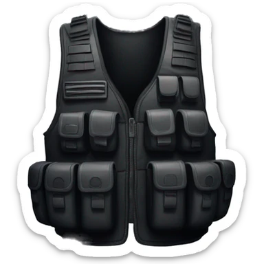 all black CS GO vest sticker