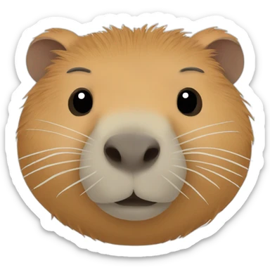 capybara sleeping sticker