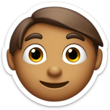 Brown-Pinocchio-with-long-nose sticker