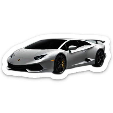 Lamborghini with blackhat  sticker